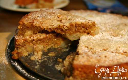 Рецепт Грушево-миндальный пирог