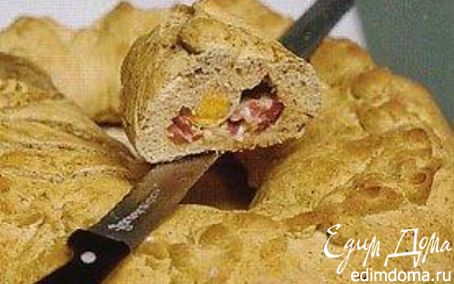 Рецепт Хлеб с начинкой (PANE CONTADINO)⎝⏠⏝⏠⎠