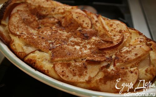 Рецепт Блинный пирог с яблоками, грушами и корицей