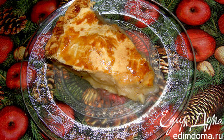 Рецепт Американский яблочный пирог, домашнее наслаждение
