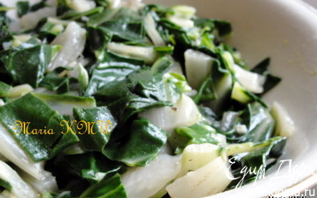 Рецепт Вегетарианский салат с мангольд