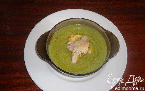 Рецепт Суп-пюре из зеленого горошка и кукурузы
