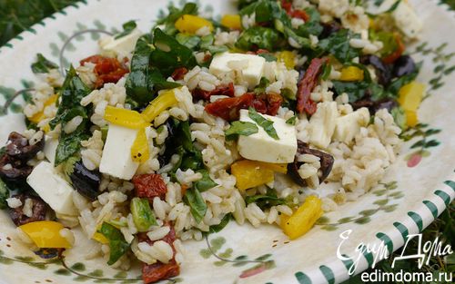 Рецепт Греческий рисовый салат