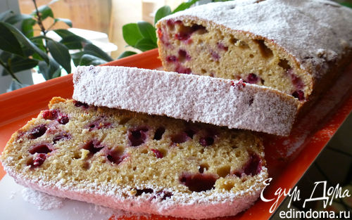 Рецепт Тыквенный кекс с брусникой