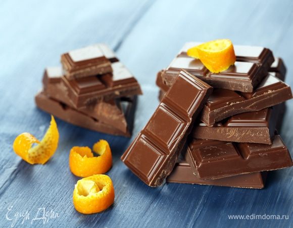 Шоколад горький с апельсиновой цедрой
