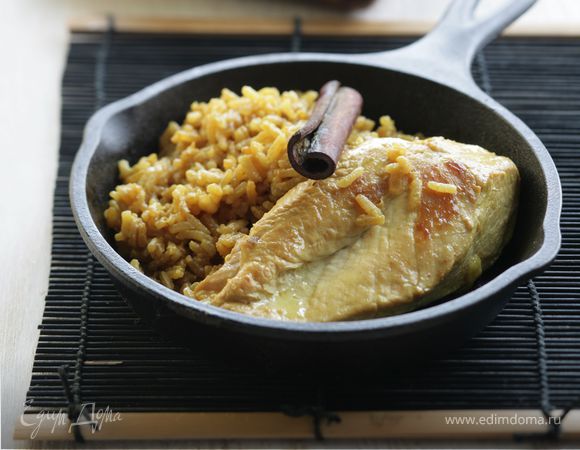 Курица с рисом-карри по-тайски
