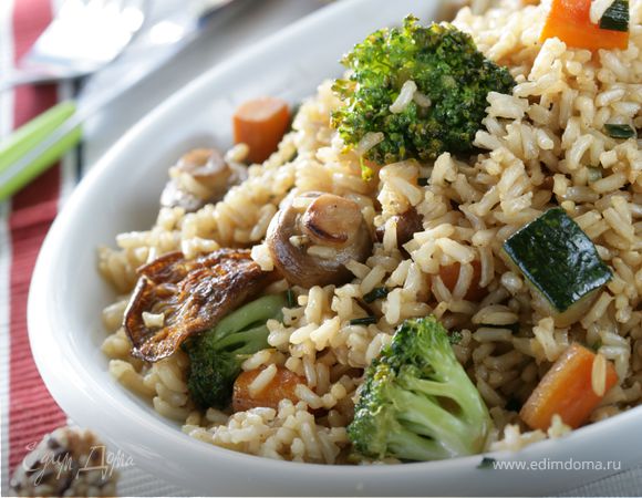 Рис тушеный с мясом и овощами, рецепт приготовления