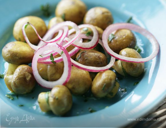 Шампиньоны, маринованные в белом вине с карри