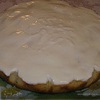 Пирог с персиками и кремом