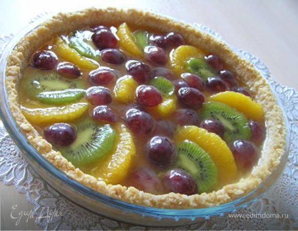 Пирог со свежими фруктами