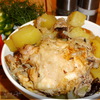 Курица с картофелем и черносливом запеченная в БАНКЕ.