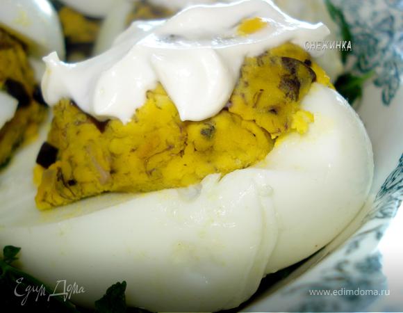 Яйца, фаршированные грибами «Белорусский напев»