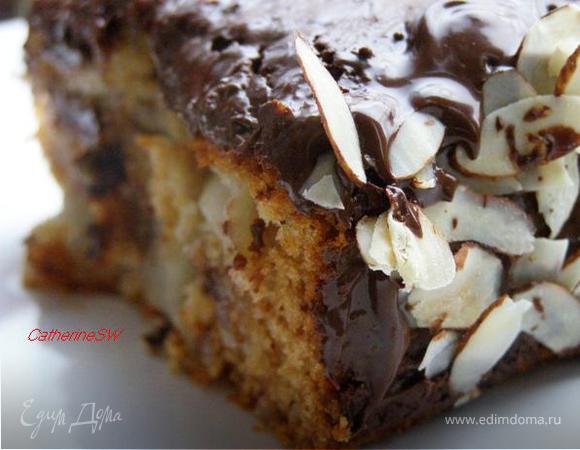 Торт медово-шоколадный с орехами. Рецепт