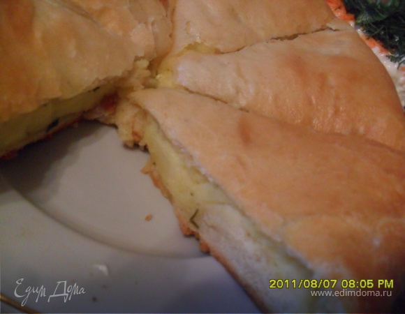 Классический осетинский пирог с картошкой