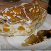 Блинный торт с творожным кремом и персиками
