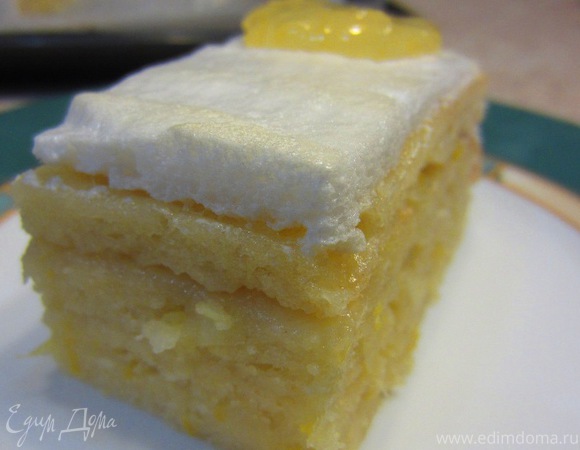 Лимонный пирог по рецепту мамы
