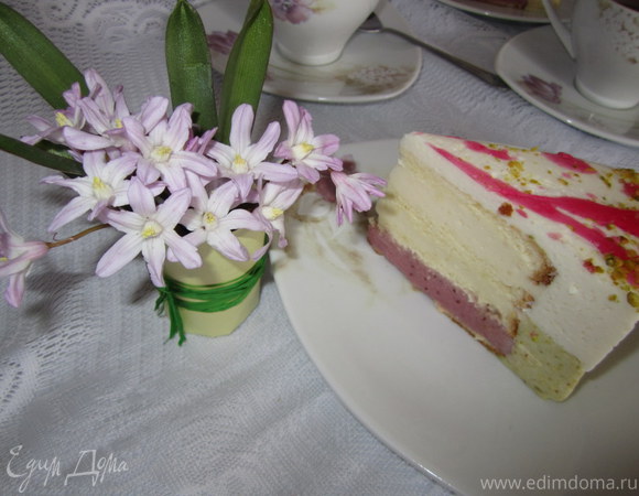 Торт -суфле " В весенних красках"