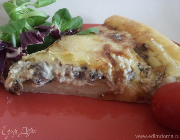 Пирог с грибами и картошкой - рецепт приготовления с фото от баштрен.рф