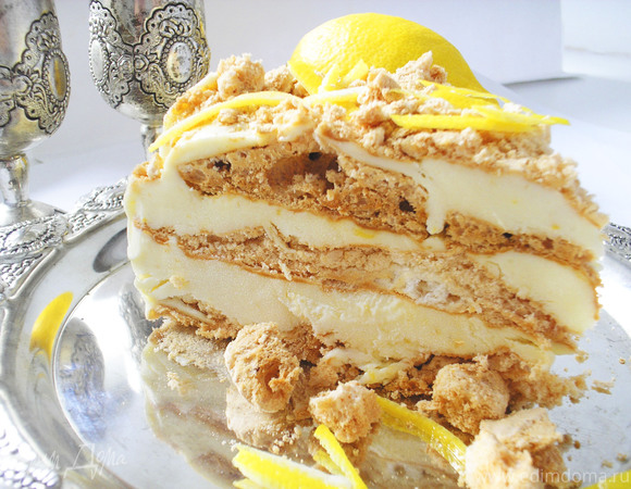 Торт-мороженое с лимонным кремом