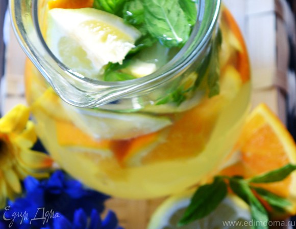 Цитрусовый лимонад с мятой