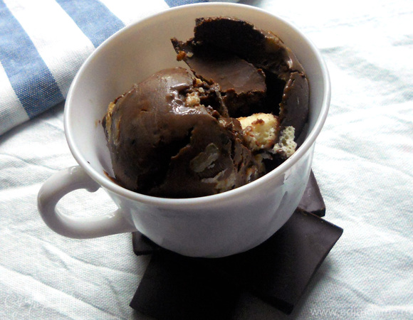 Мятное мороженое с грецкими орехами и белым шоколадом для Марии (Со вкусом ванили)