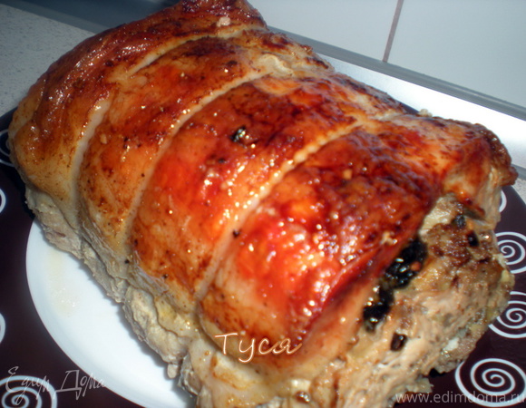 Фаршированная свиная корейка
