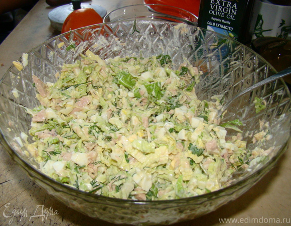 салат с тунцом рецепт с капустой | Дзен
