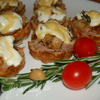 Тарталетки с говядиной, грибами, луком и сыром для Танечки (tatyana)
