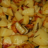 Картофель, запеченный с чесноком и розмарином