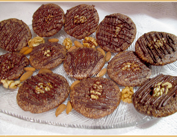 Шоколадно-ореховое печенье без муки