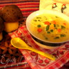 Сырный суп с тыквой и другими овощами