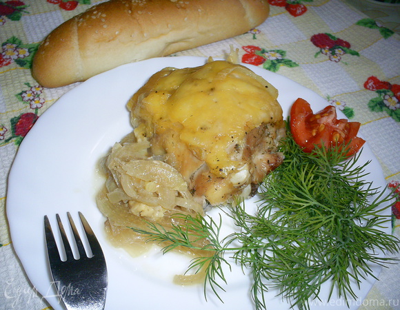 Куриные окорочка, запеченные с сыром и хурмой – пошаговый рецепт приготовления с фото