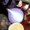 Теплый грибной салат в свекольном горшочке