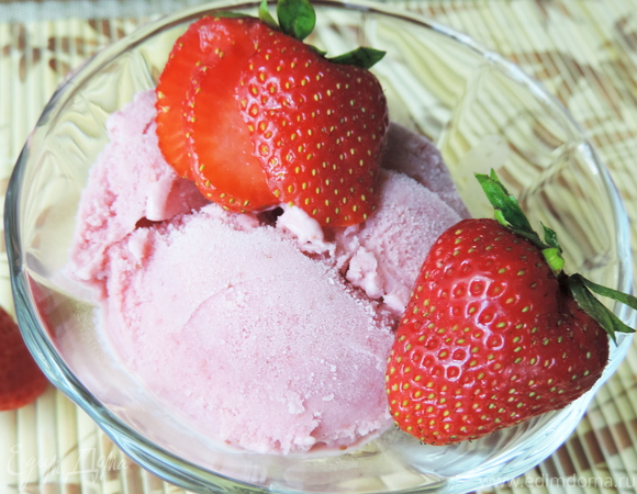 Клубничное мороженое с йогуртом рецепт мороженого
