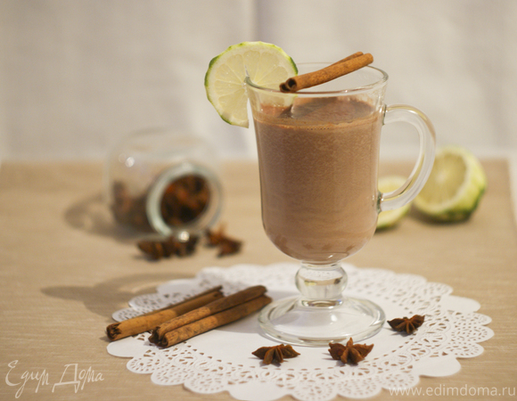 Несладкий горячий шоколад от Пьера Эрме (с лаймом и корицей)