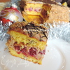 Тыквенно-вишневый торт "Вишня в карамели"