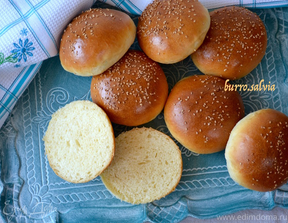 Пышные и мягкие булочки для гамбургеров - пошаговый рецепт с фото на Готовим дома