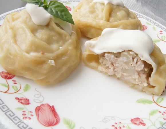 Манты с мясом и картофелем – Видео рецепт Бабушки Эммы
