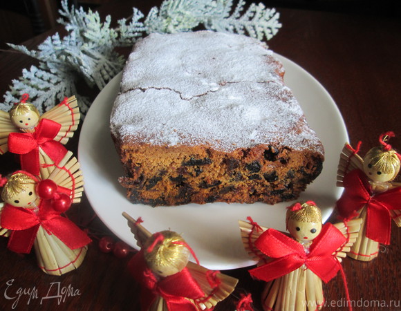 Рождественский пирог с сухофруктами и орехами — рецепт с фото пошагово