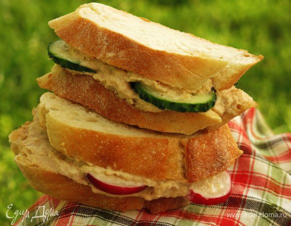 Клаб-сэндвич с семгой – пошаговый рецепт приготовления с фото