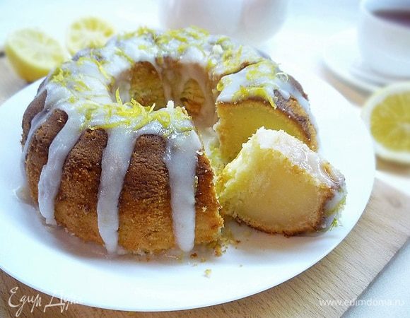 Классический лимонный кекс — рецепт с фото и видео