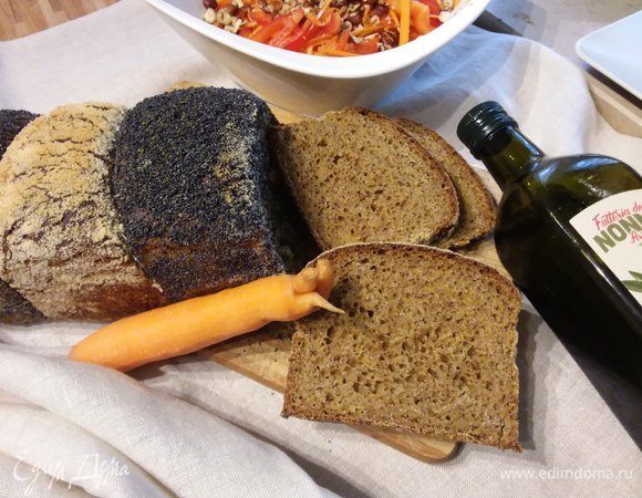Морковный хлеб на полбяной муке