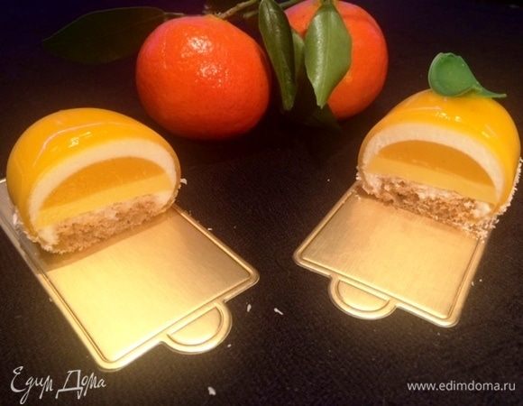 Муссовые пирожные «Пряный апельсин»