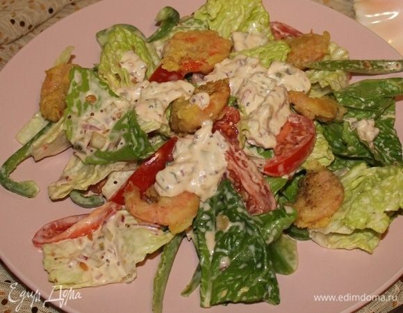 Салат с креветками и овощами рецепт – Европейская кухня: Салаты. «Еда»