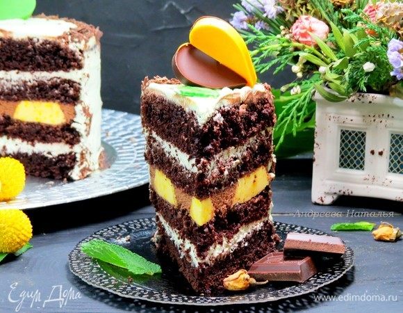 Шоколадный торт с лимонным кремом — рецепты | Дзен