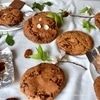 Печенье с шоколадом, ирисками и орехом пекан