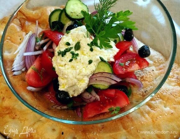 Греческий салат с брынзой: пошаговый рецепт с фото