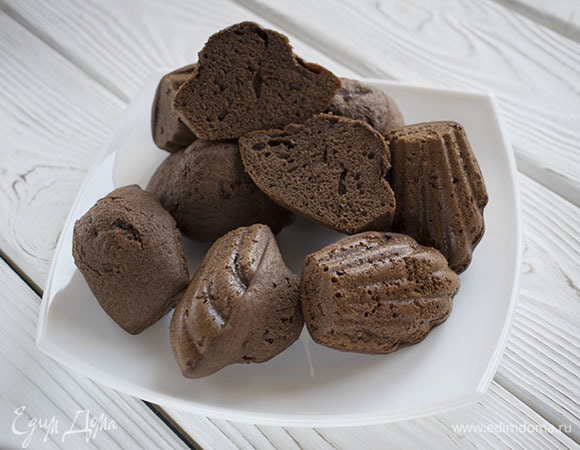 Шоколадное бисквитное печенье «Мадлен»