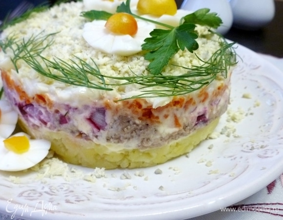 15 вкусных салатов из печени трески