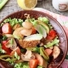 Салат из копченых овощей и шампиньонов